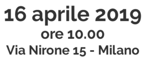 16 aprile 2019, ore 10.00, Via Nirone 15 - Milano